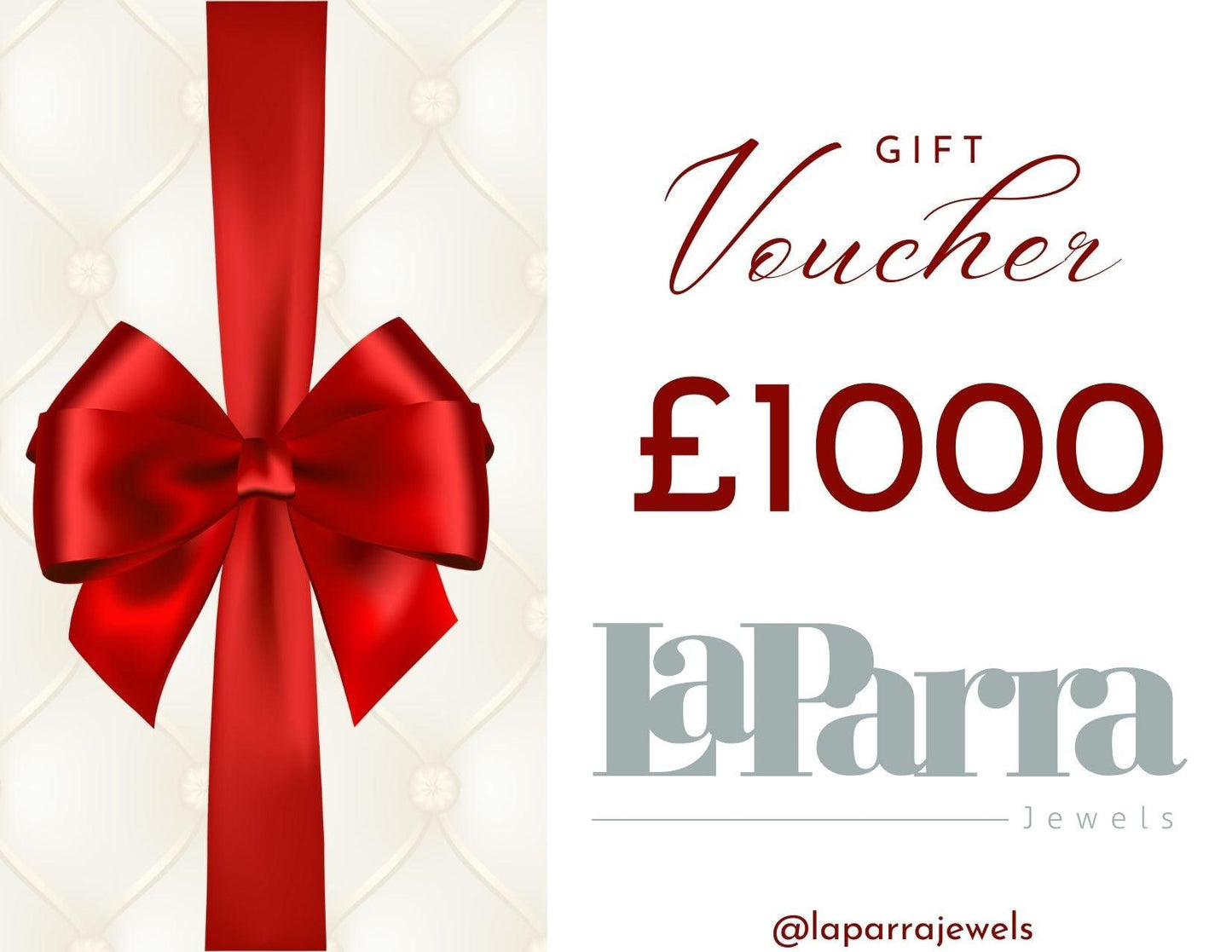 LaParra Jewels Gift Card - LaParra Jewels-BESPOKE HAND MADE JEWLERY LONDON