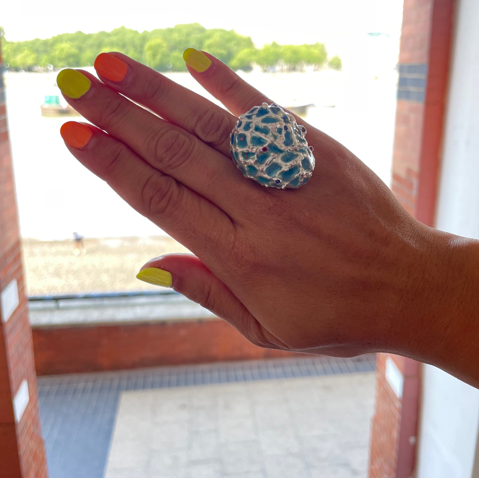 Cocktail ring Under the sea Collection - LaParra Jewels-bespoke and one of a kind fine jewellery-london