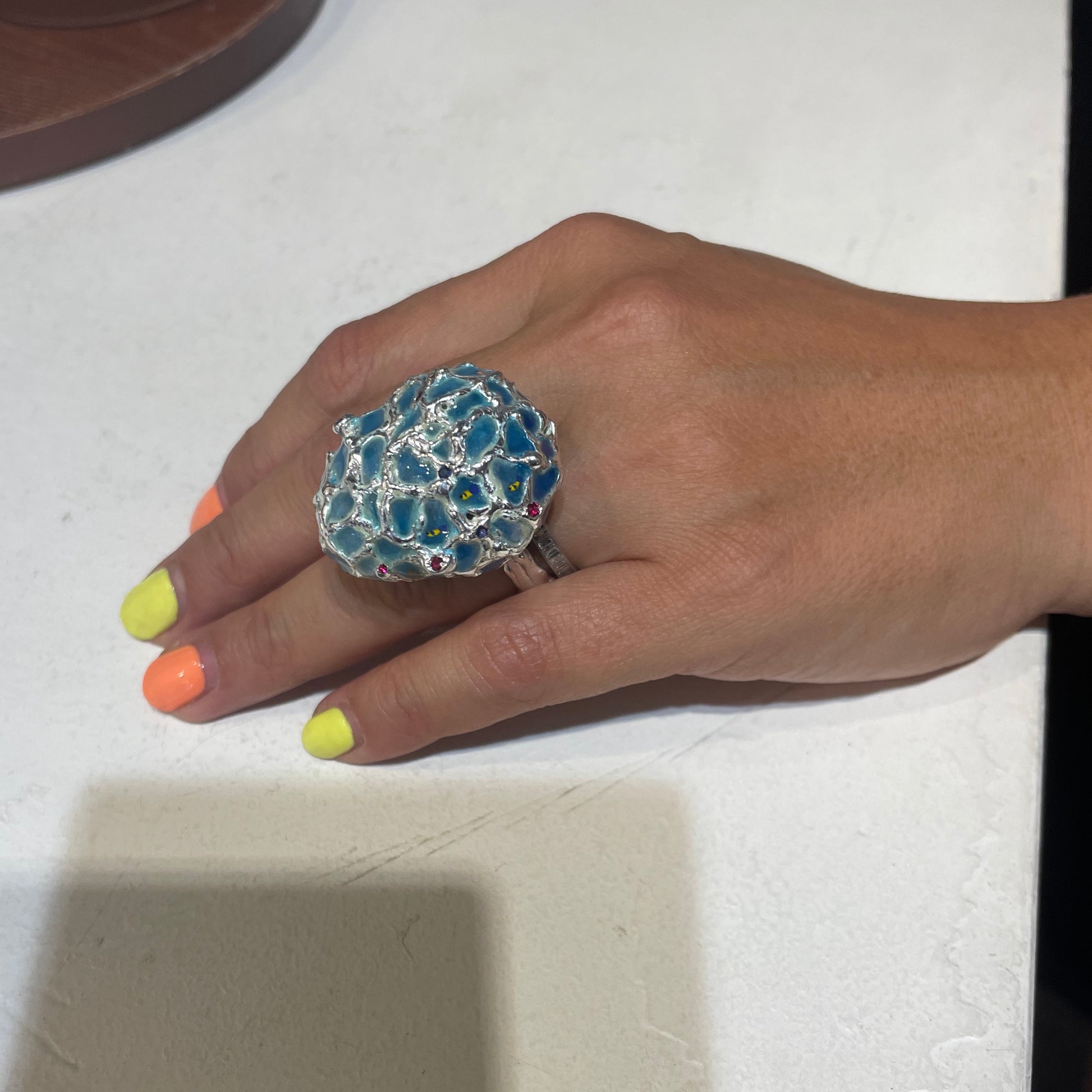 Cocktail ring Under the sea Collection - LaParra Jewels-bespoke and one of a kind fine jewellery-london